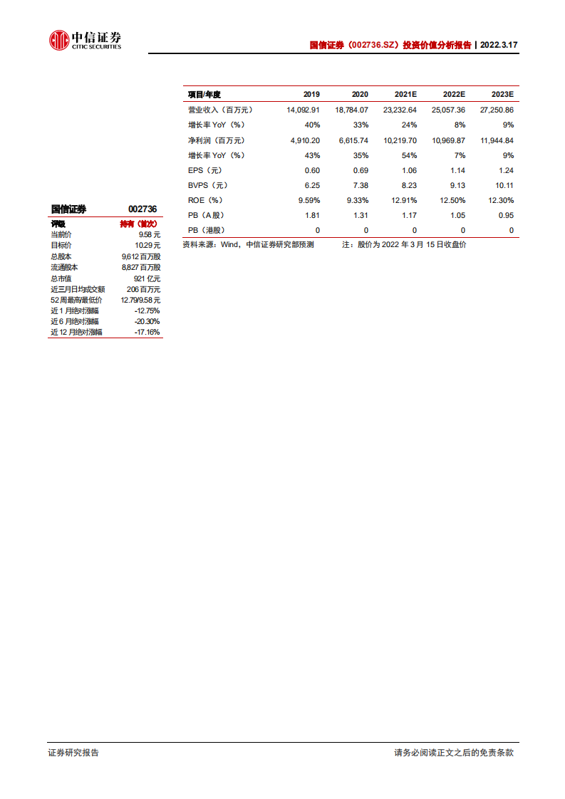 国信证券-投资价值分析报告：从准企业家模式走向新发展道路-220317.pdf 第2页