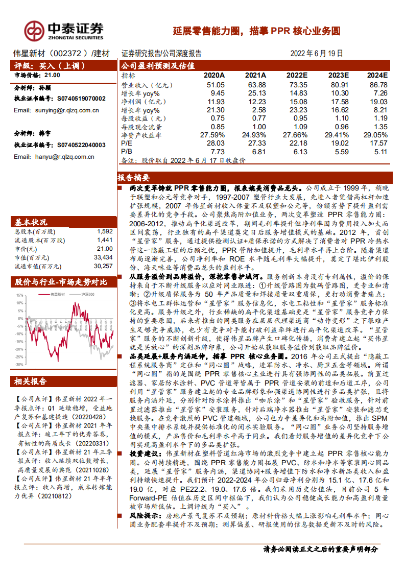 伟星新材-延展零售能力圈，描摹PPR核心业务圆-220619.pdf 第1页