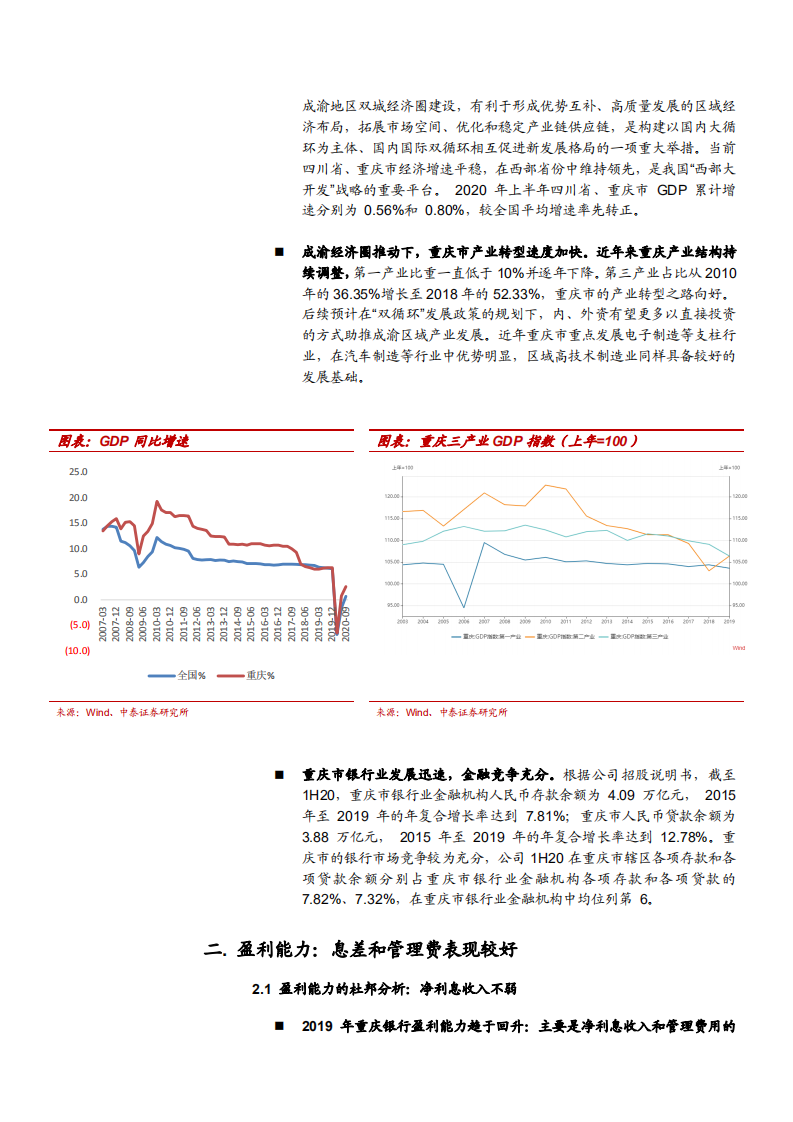 2021年重庆银行区域优势及盈利能力分析报告.pdf 第3页