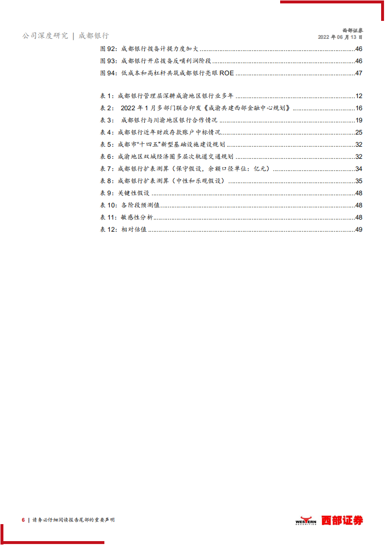 成都银行-首次覆盖报告：川渝蓝海凸显实力，政金业务保驾护航-220613.pdf 第6页