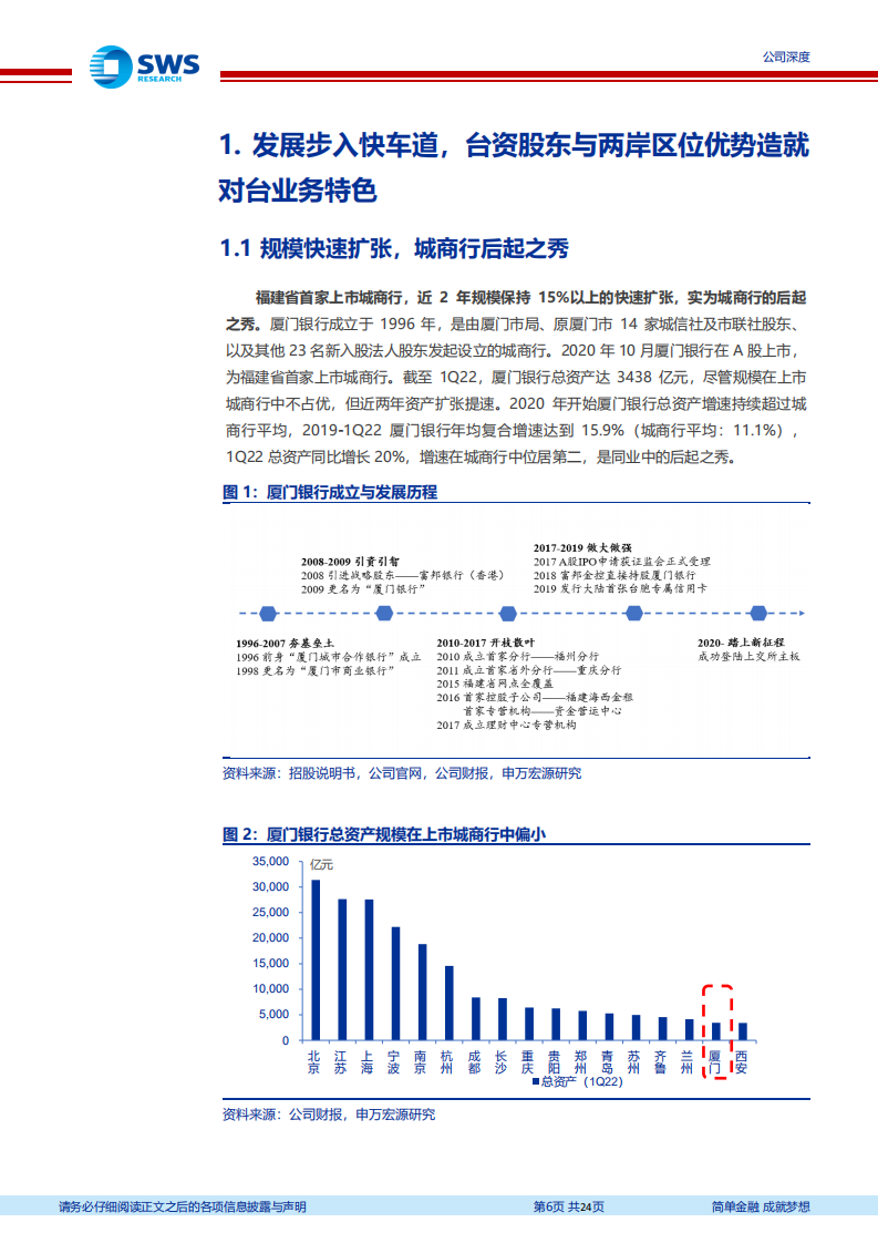 厦门银行-城商行后起之秀，独具台商金名片-220620.pdf 第6页