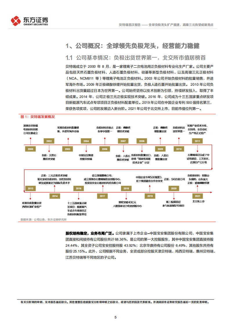 贝特瑞-全球负极龙头扩产提速，高镍三元有望成新亮点-220302.pdf 第5页