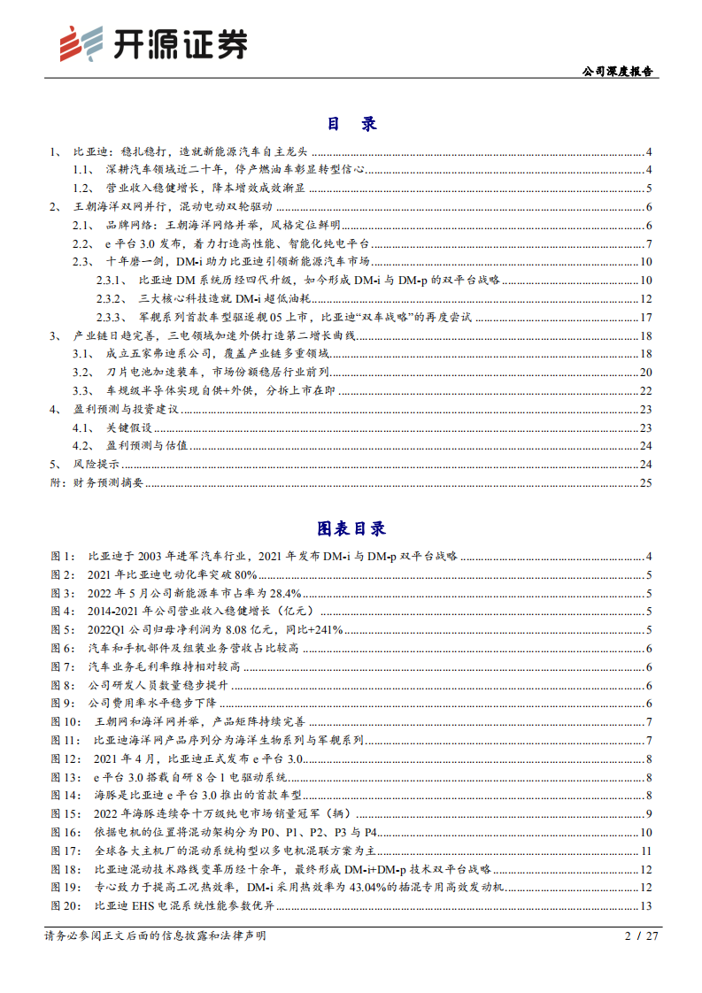 比亚迪-公司深度报告：纯电插混双擎驱动，新能源汽车自主龙头稳步前行-220628.pdf 第2页
