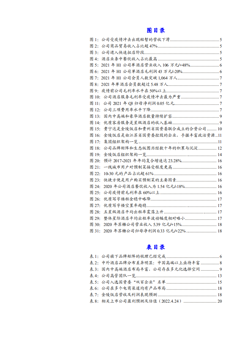 金陵饭店-首次覆盖报告：拓店加速增长规模，激励变革提升效率-220426.pdf 第4页