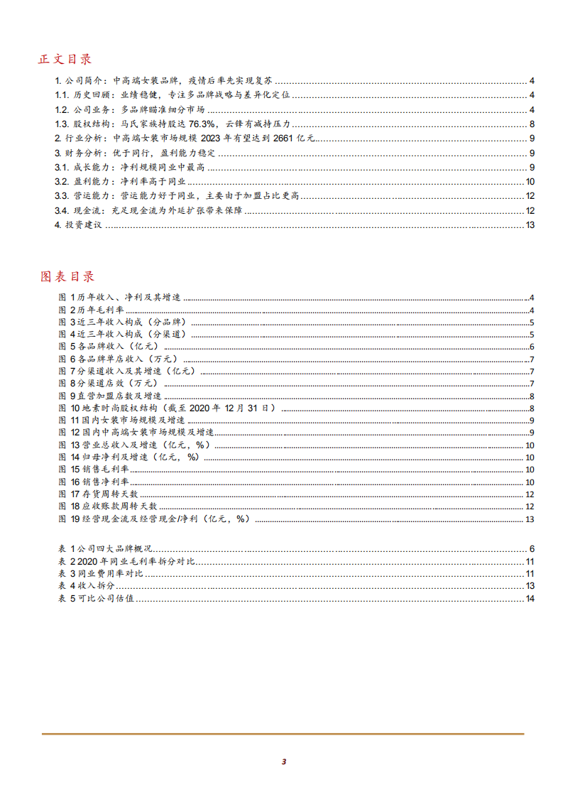 2021年中高端女装市场规模及地素时尚公司财务分析报告.pdf 第1页