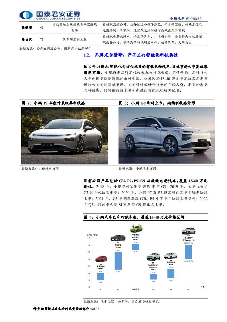 小鹏汽车-公司首次覆盖报告：智能化先声夺人，全新平台强化竞争优势-220529.pdf 第5页