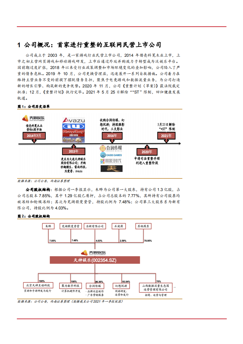 2021年互联网民营公司天神娱乐业务布局与经营方案分析报告.pdf 第3页