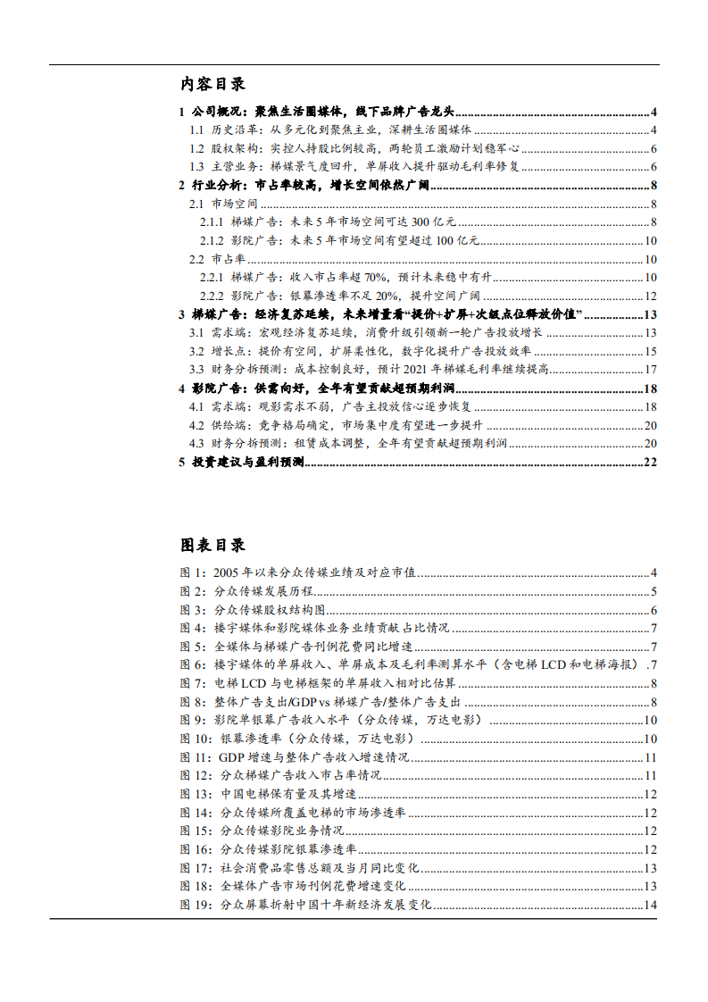 2021年分众传媒公司主营业务与市场前景分析报告.pdf 第1页