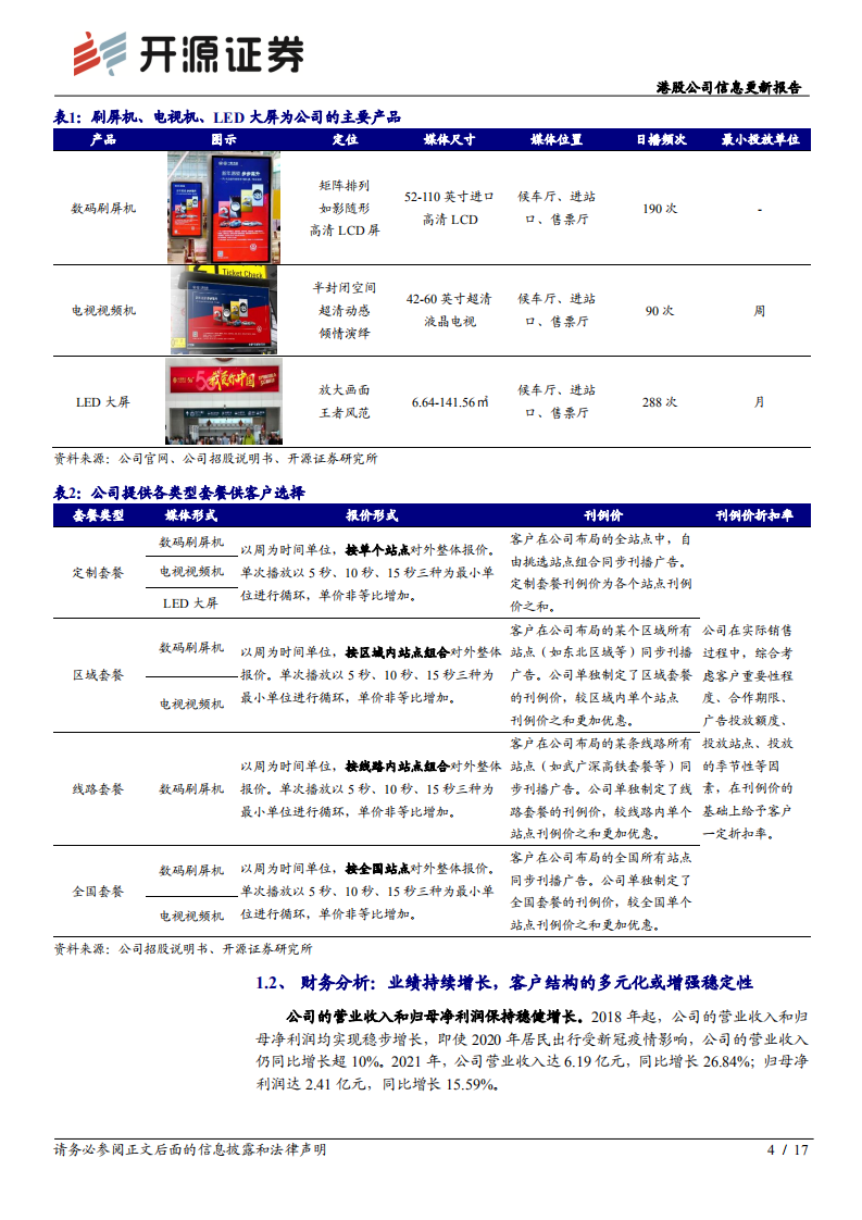 兆讯传媒-公司信息更新报告：高铁媒体龙头，上市或助力加速成长-220330.pdf 第4页