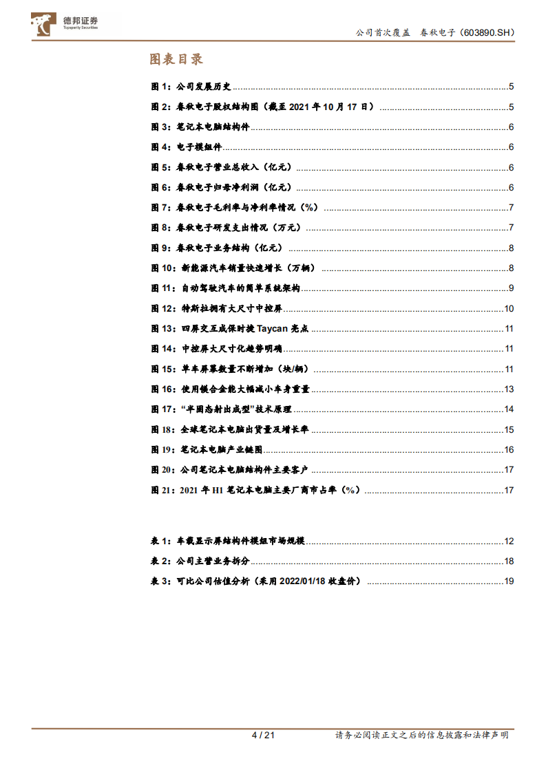 春秋电子-精密加工小巨人，汽车电子赋能新成长-220118.pdf 第4页
