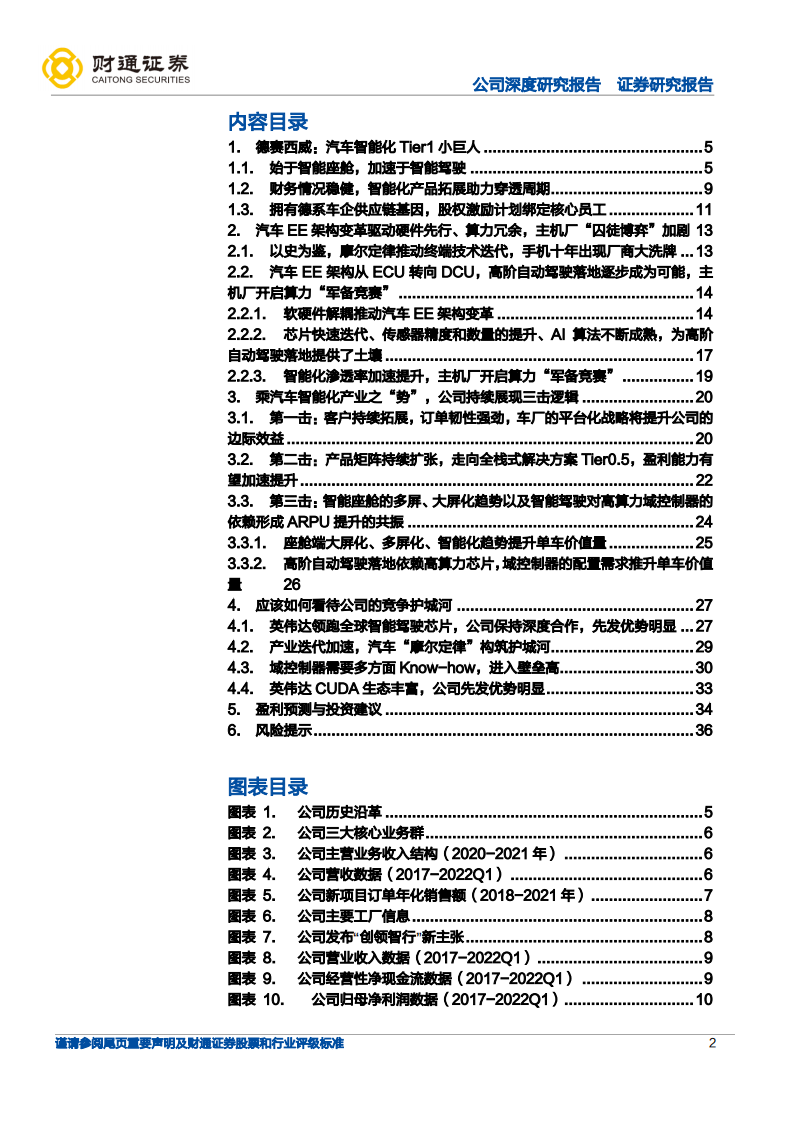 德赛西威-乘汽车智能化之“势”，Tier1小巨人有望持续三击-220604.pdf 第2页