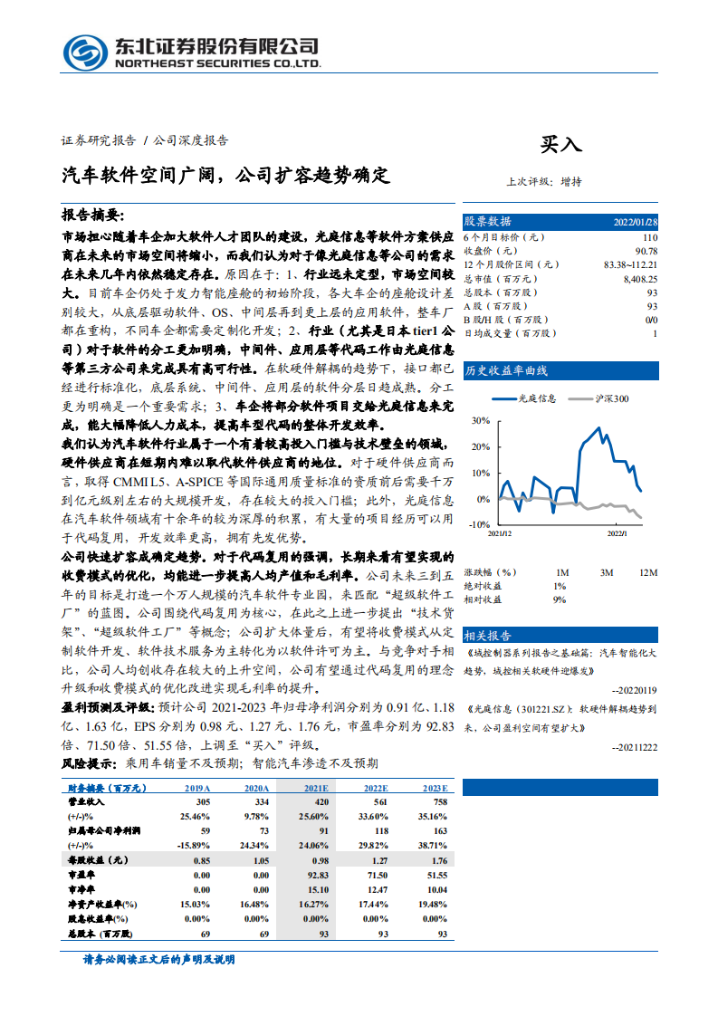 光庭信息-汽车软件空间广阔，公司扩容趋势确定-220207.pdf 第1页