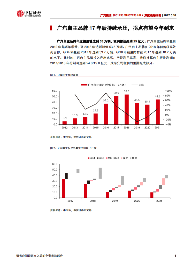 广汽集团-深度跟踪报告之二：传祺重要换代车型即将亮相，减亏逻辑可期-220510.pdf 第6页