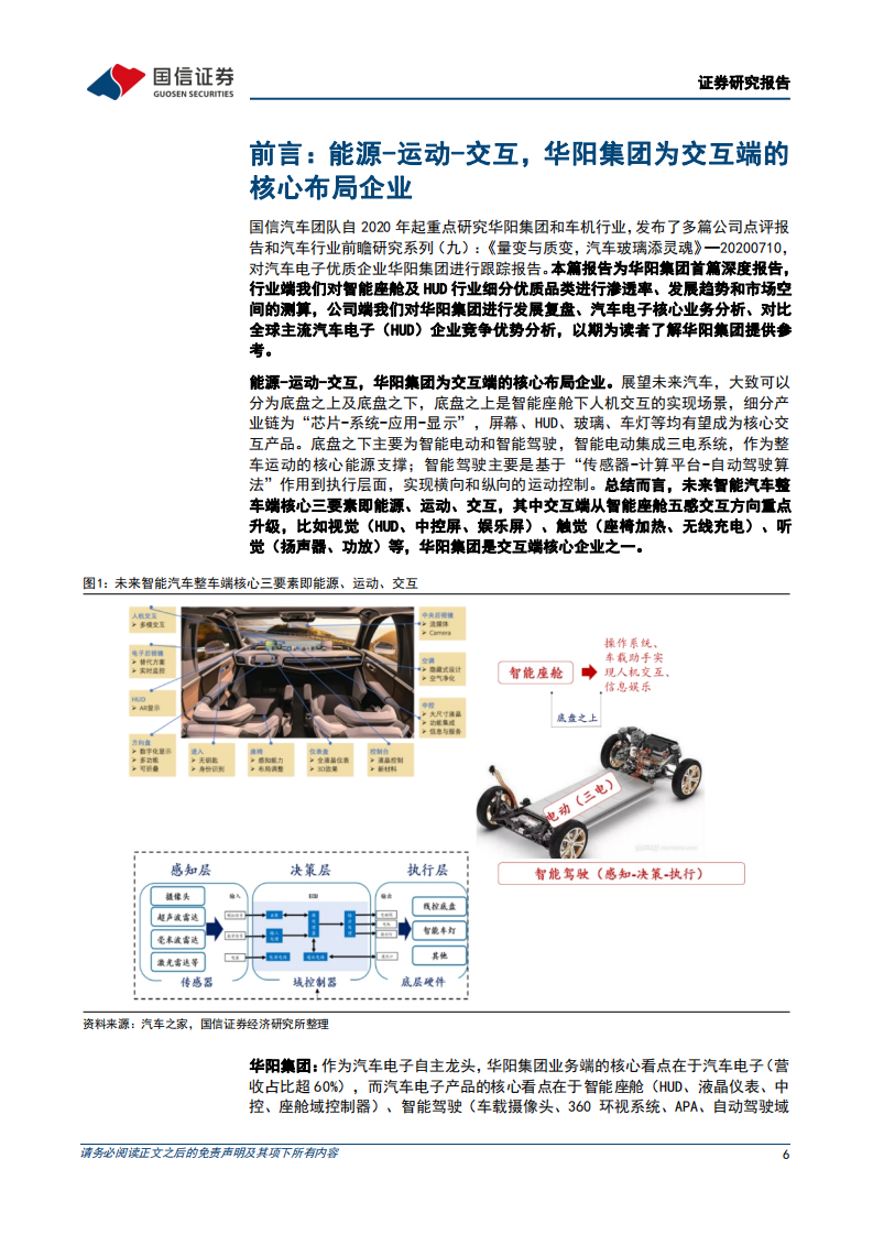 华阳集团-汽车电子核心企业，打造智能座舱全生态-220609.pdf 第6页