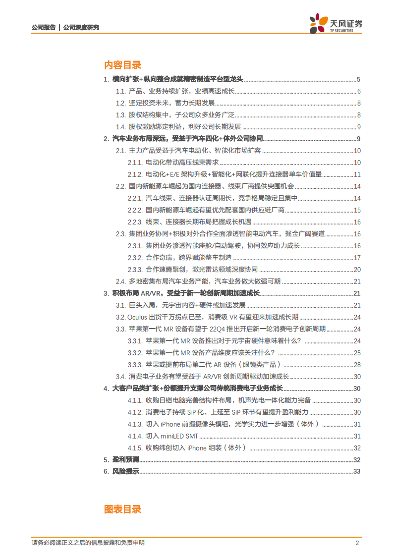 立讯精密-ARVR加速消费电子成长，汽车时代新平台成立-220217.pdf 第2页