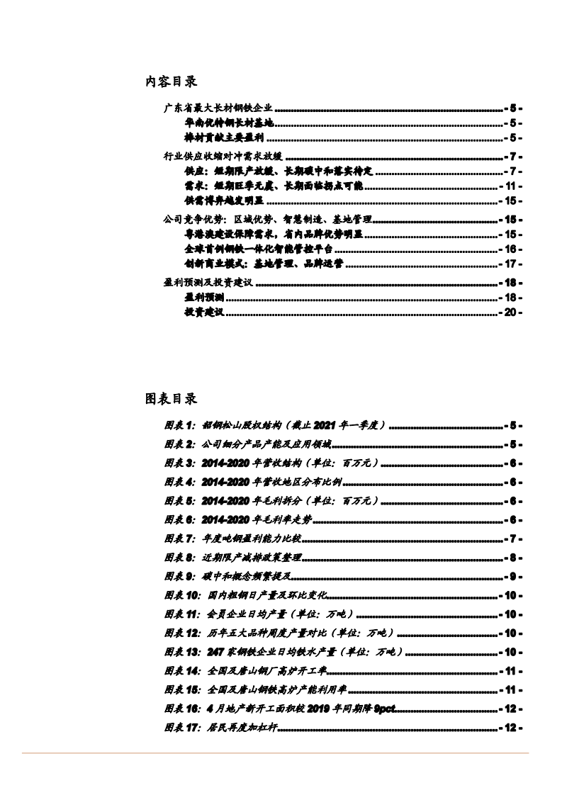 2021年华南优特钢长材龙头韶钢松山公司优势分析报告.pdf 第1页