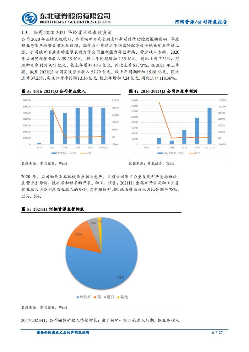 河钢资源-铁矿业务稳定发展，铜二期值得期待-220106.pdf 第6页