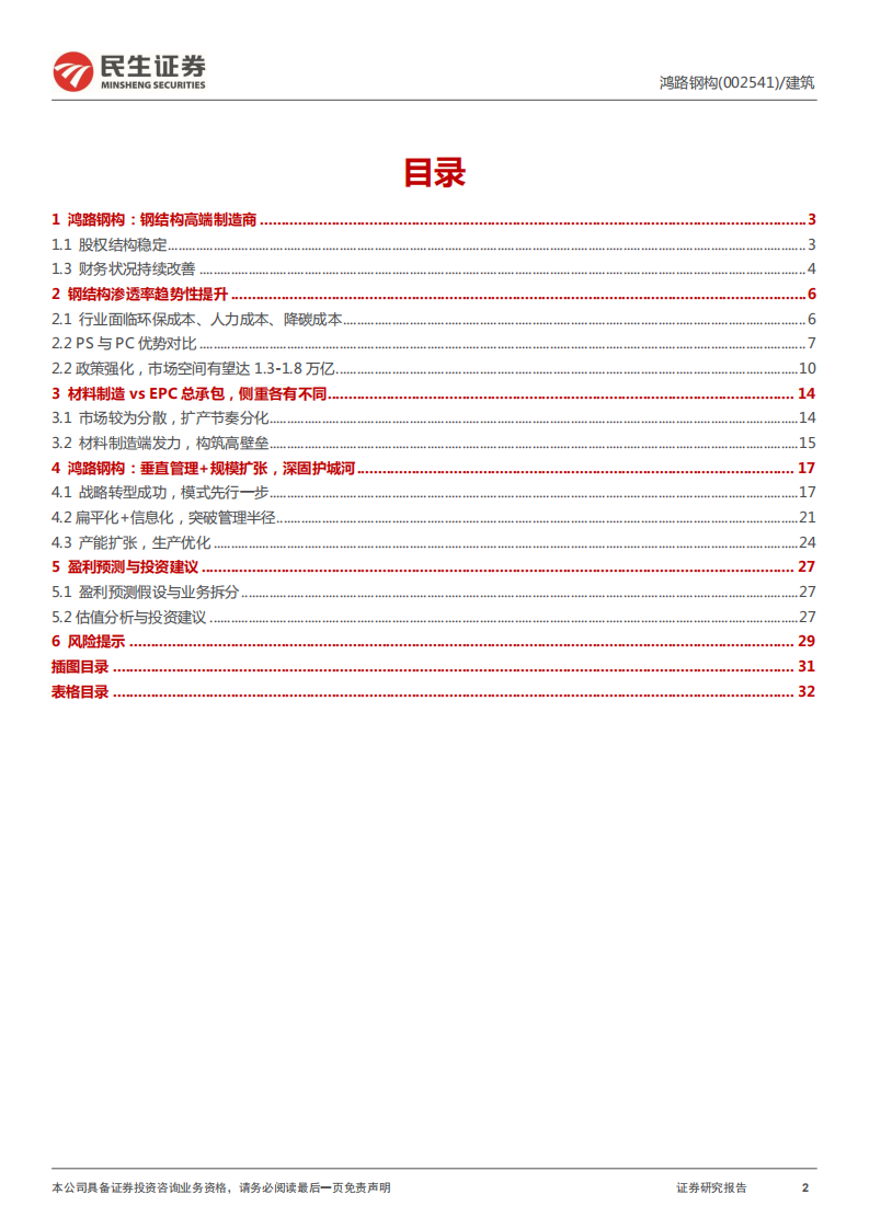 鸿路钢构-深度报告：垂直管理+规模扩张，钢结构渗透率趋势性提升-220608.pdf 第2页