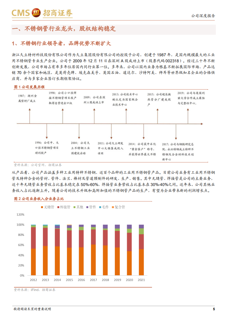 久立特材-不锈钢管市场龙头，加大布局高端产品-220607.pdf 第5页