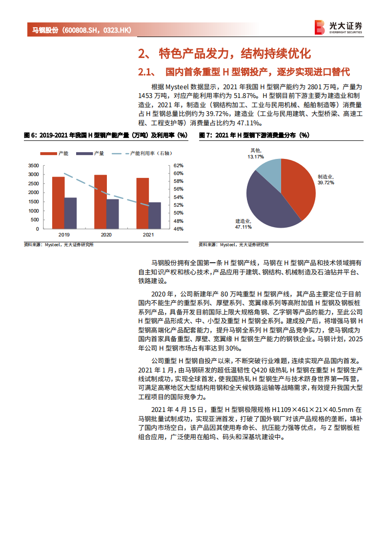 马钢股份-首次覆盖报告：高弹性、高股息、高业绩保障，中期投资价值显现-20220321.pdf 第6页