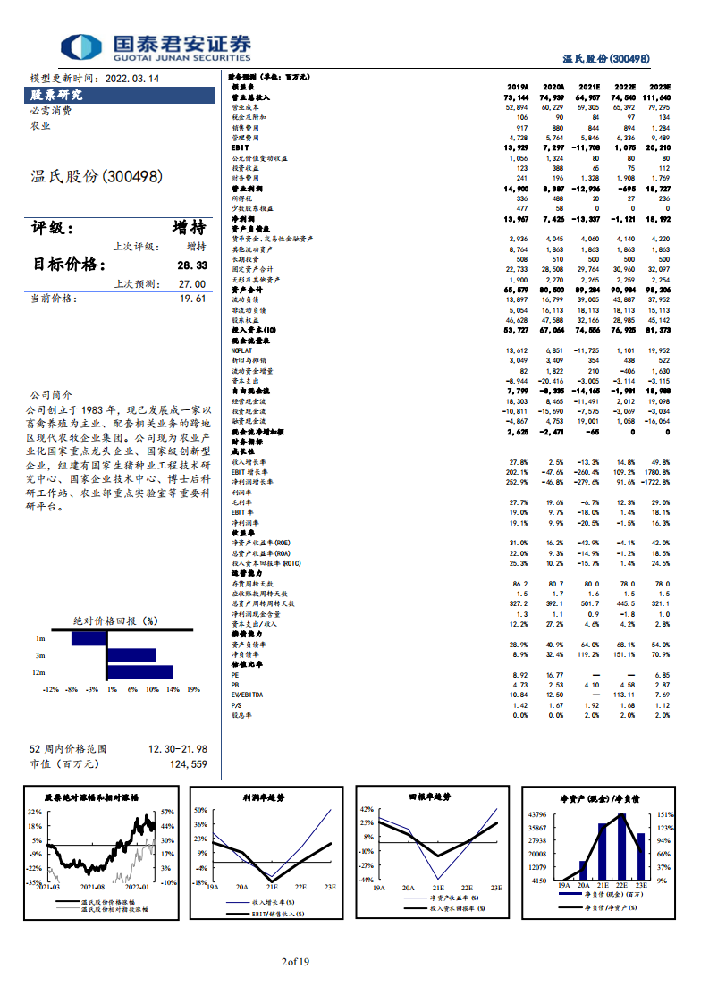 温氏股份-出栏恢复增长可期，养殖航母重新启航-220315.pdf 第2页