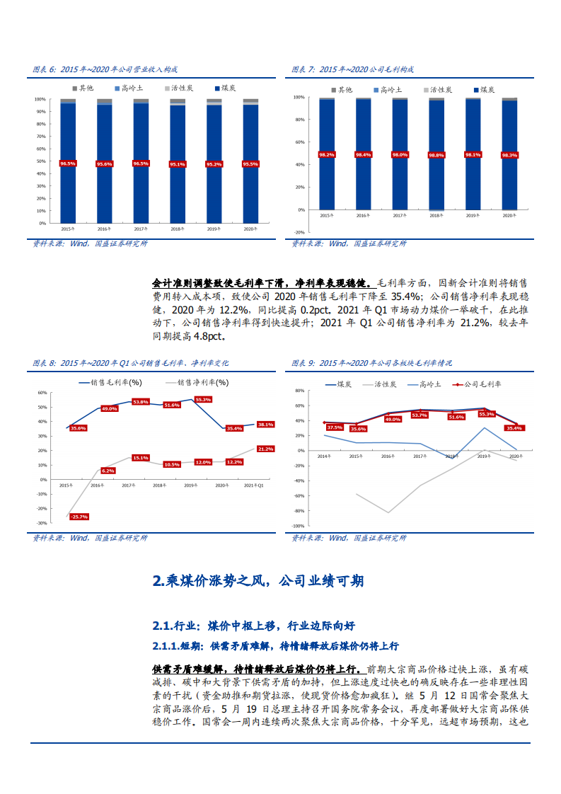 2021年山西动力煤龙头晋控煤业公司盈利能力分析报告.pdf 第5页