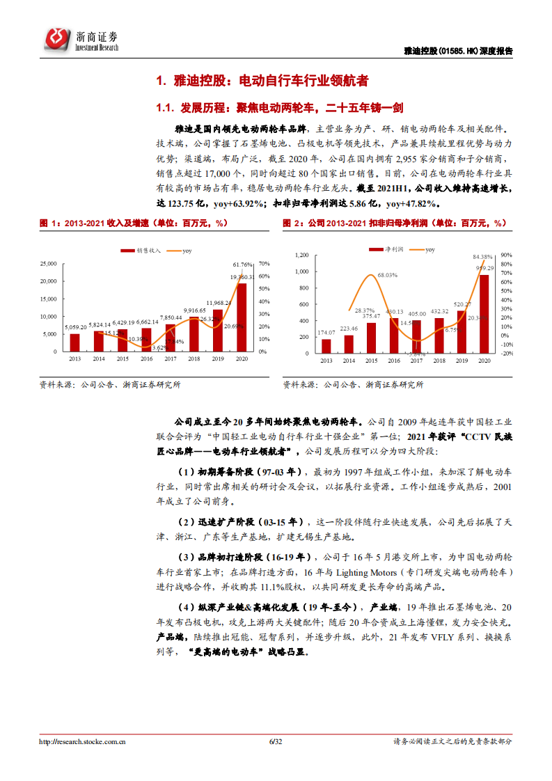 雅迪控股-智能短交通龙头研究（一）：雅迪控股覆盖报告，价格战历练出的王，智能化与出海再启航-20220326.pdf 第6页