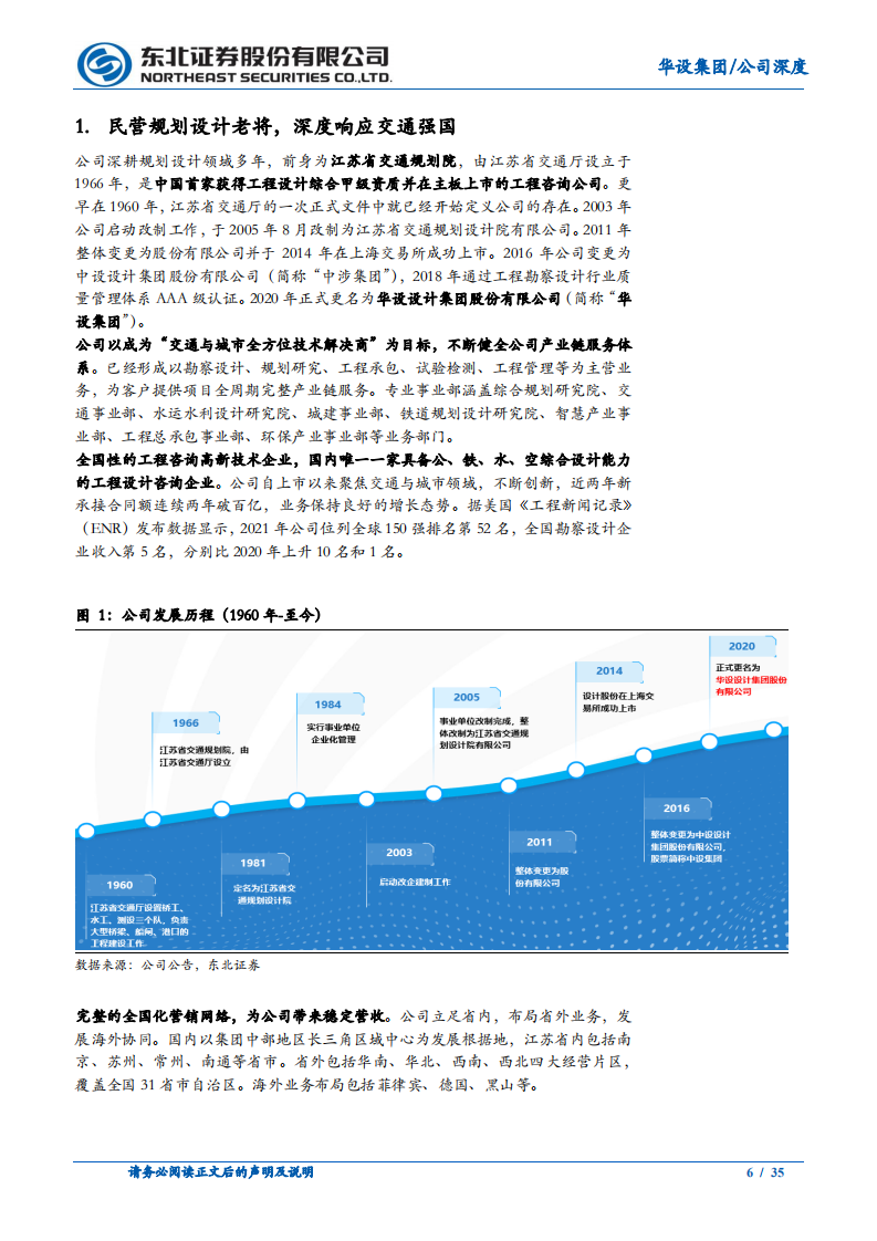 华设集团-深度报告：民营基建设计佼佼者，打造智能数字低碳化综合平台-220513.pdf 第6页