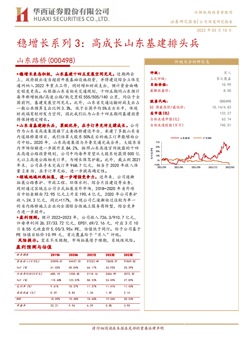 山东路桥-稳增长系列3：高成长山东基建排头兵-220310.pdf 第1页