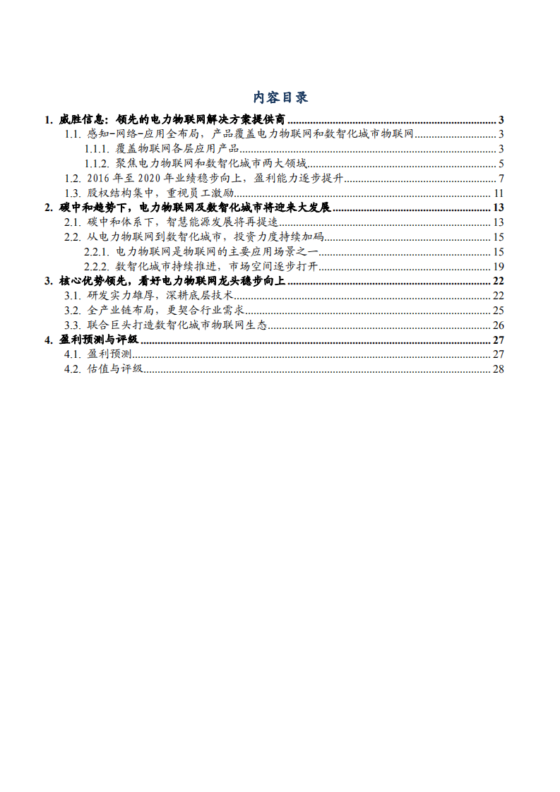 2021年威胜信息公司竞争优势与电力物联网及数智化城市前景分析报告.pdf 第1页