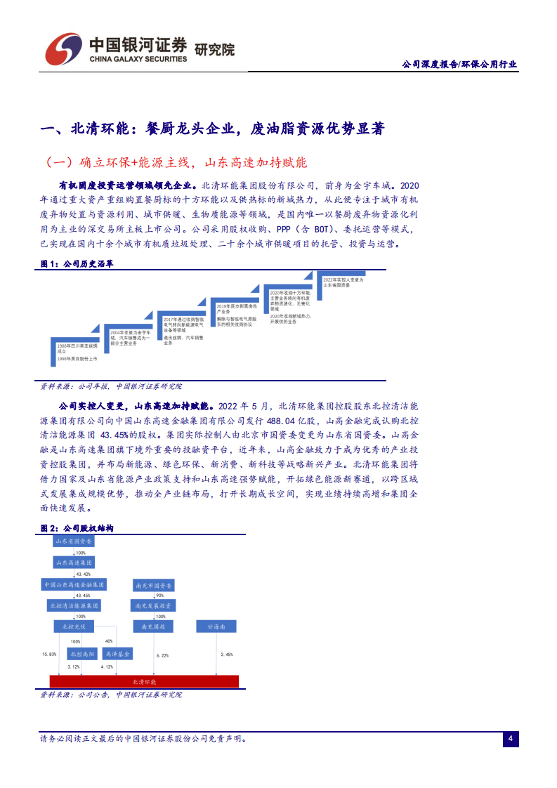 北清环能-布局餐厨资源化全产业链，实现跨越式成长可期-220612.pdf 第4页