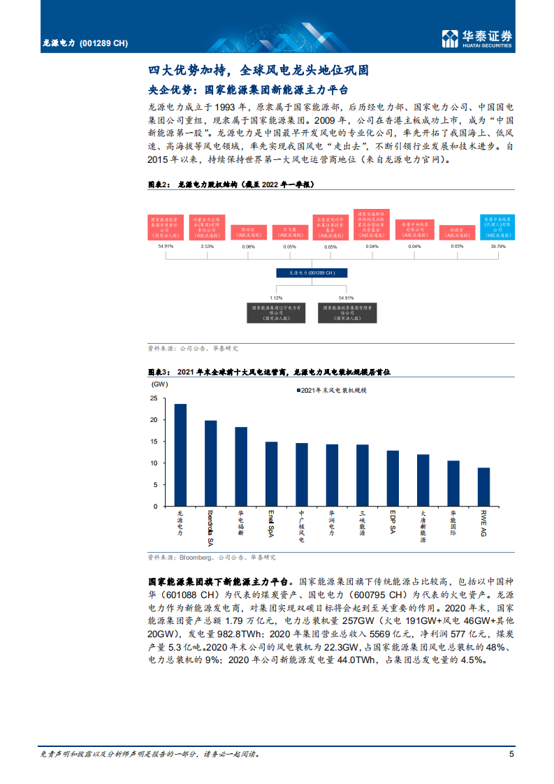 龙源电力-全球风电龙头，看好盈利与估值修复-220628.pdf 第5页