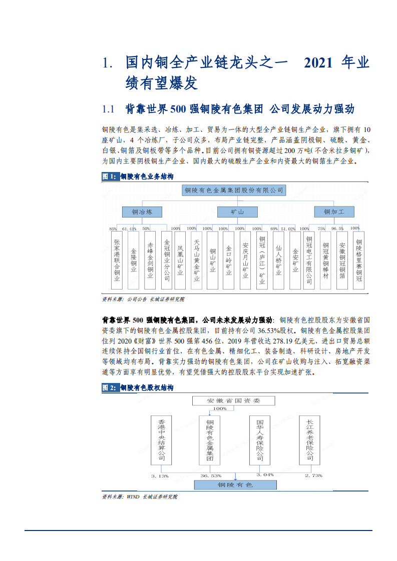 2021年中国铜全产业链龙头铜陵有色公司发展趋势分析报告.pdf 第3页