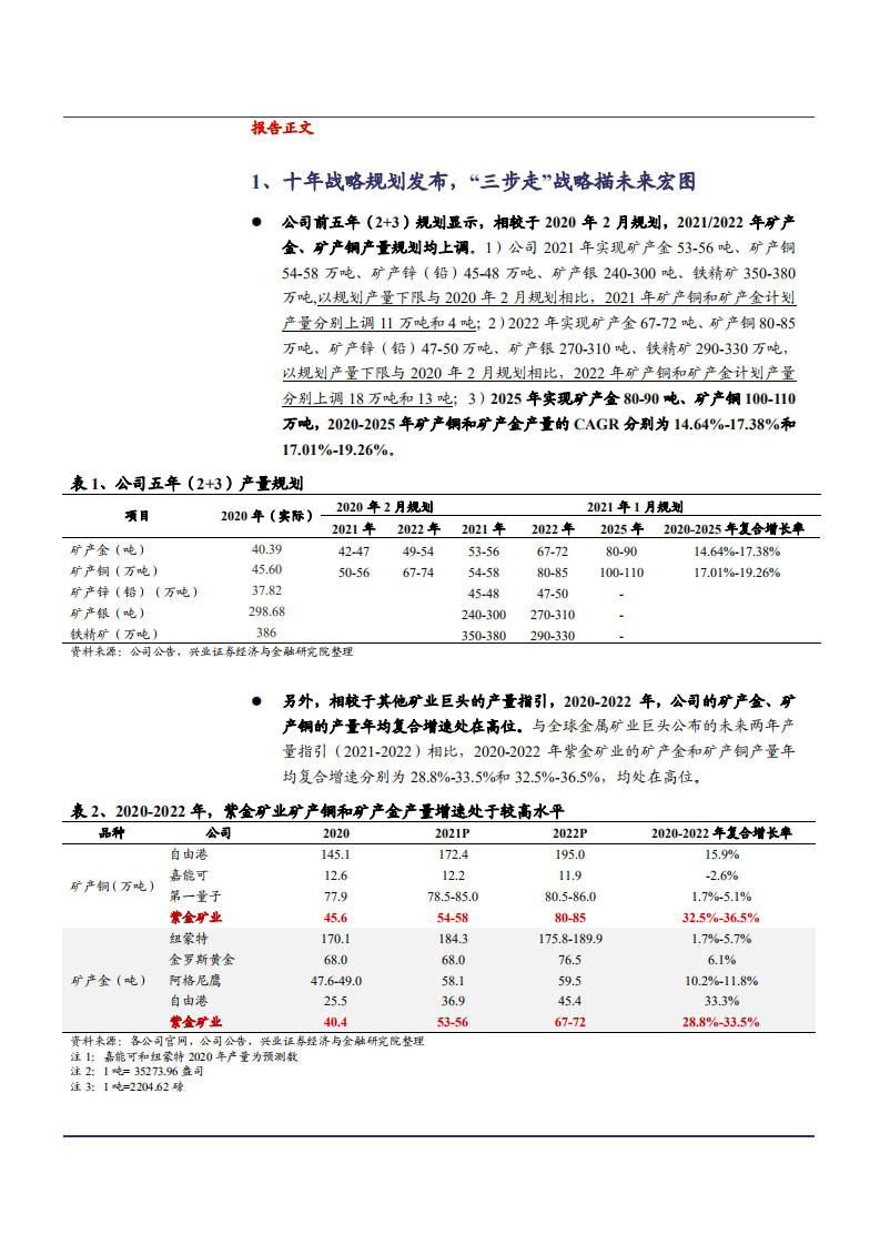 2021年紫金矿业公司战略规划与在建项目梳理分析报告.pdf 第6页
