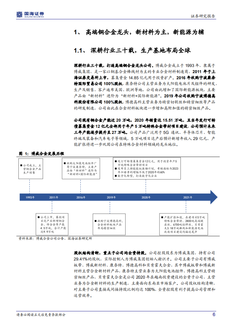 博威合金-公司深度研究：产能扩张叠加下游高景气，铜合金龙头或迎业绩拐点-20220311.pdf 第6页