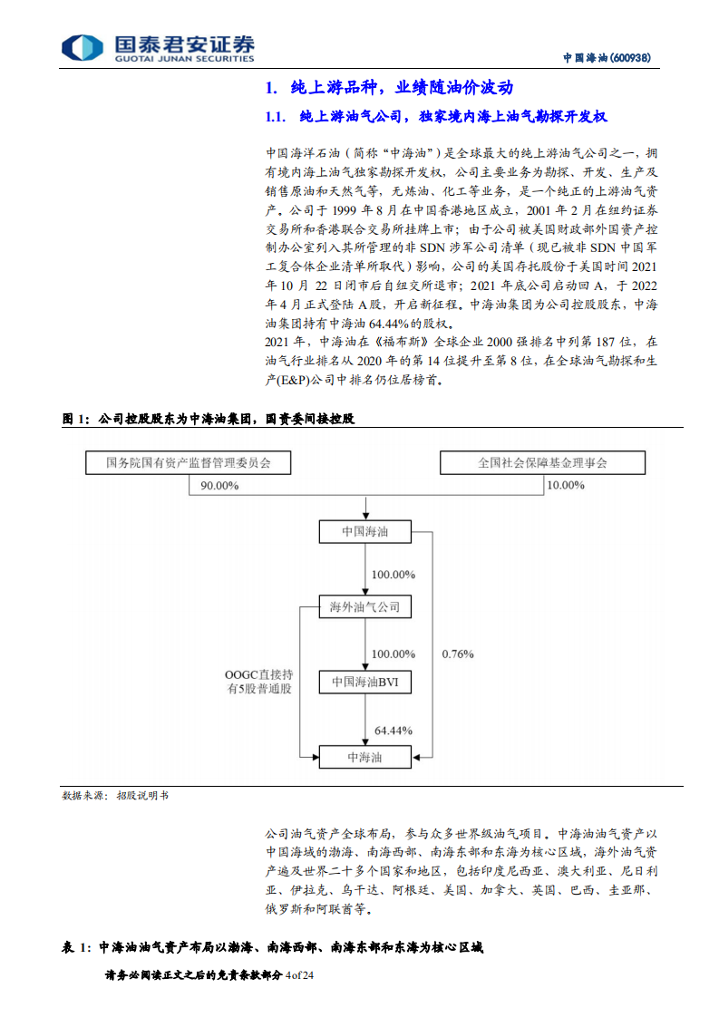 中国海油-公司首次覆盖：低估值高股息上游品种，回A开启新征程-220422.pdf 第4页
