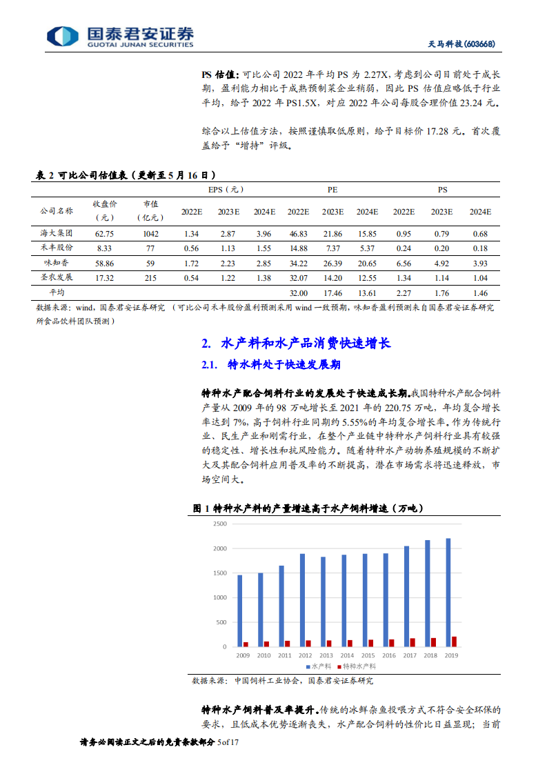 天马科技-首次覆盖报告：特水龙头扩品类，打造食品综合供应商-220517.pdf 第5页