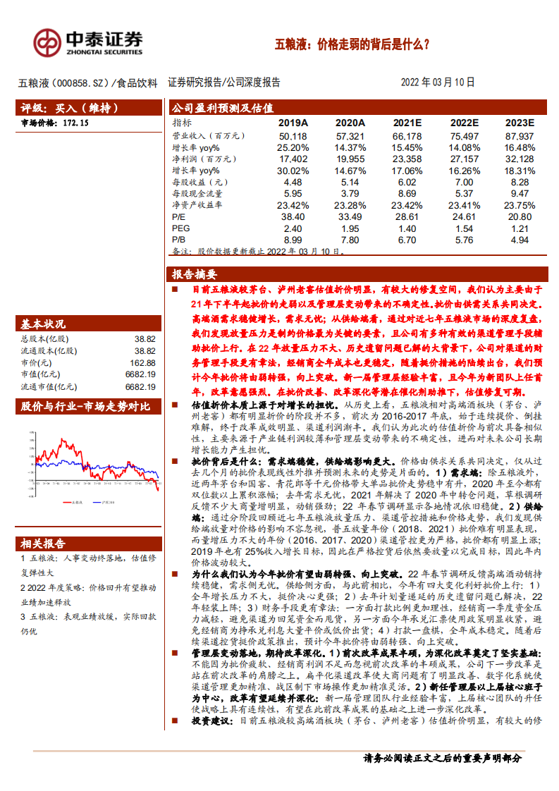 五粮液-五粮液：价格走弱的背后是什么？-220310.pdf 第1页