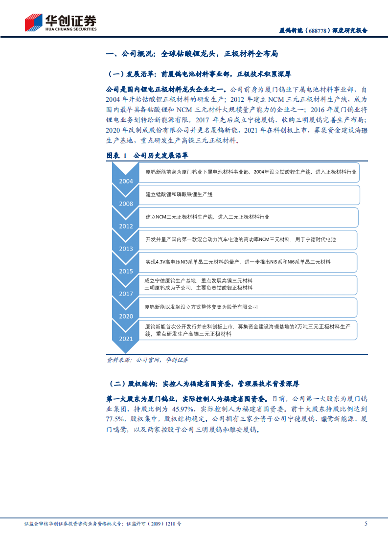 厦钨新能-深度研究报告：全球钴酸锂龙头，正极材料全布局-220322.pdf 第5页