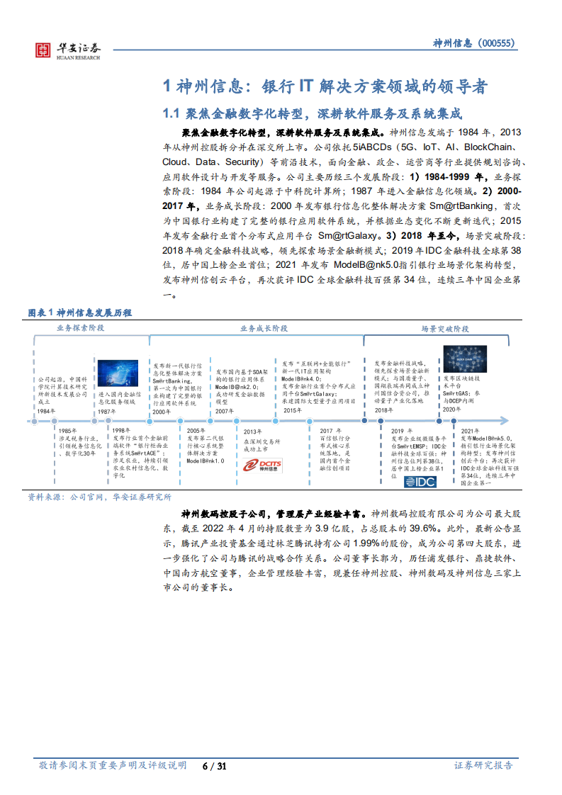 神州信息-聚焦金融科技业务，分布式转型驱动发展加速-220524.pdf 第6页