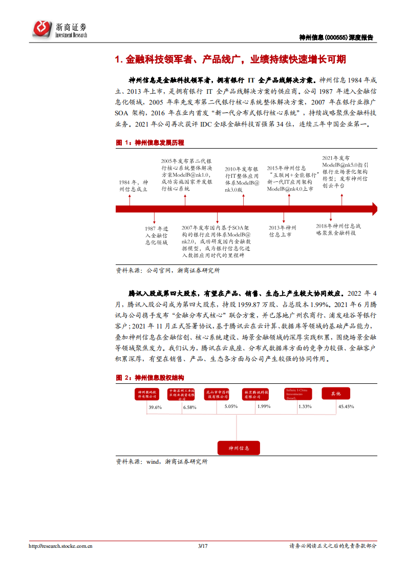神州信息-深度报告：金融科技领军者，分布式架构升级&信创双轮驱动-220516.pdf 第3页