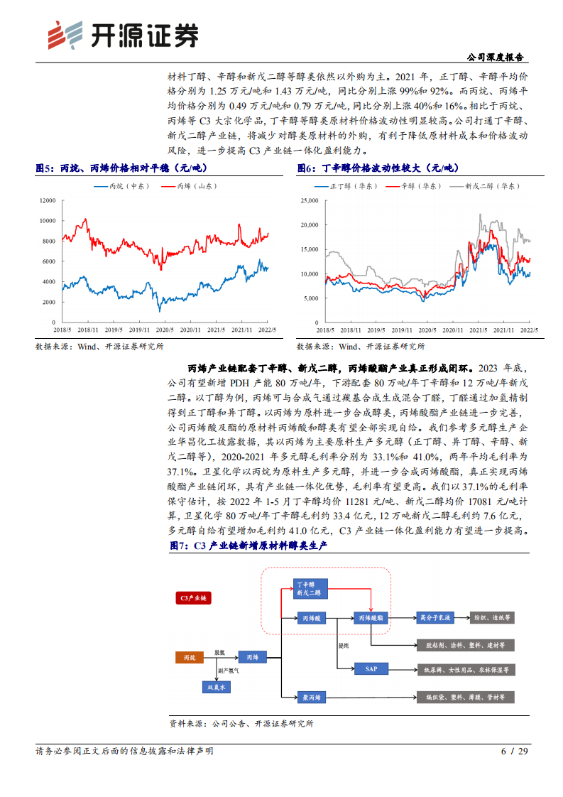 卫星化学-公司深度报告：深度系列二，C2&C3产业链高成长，加布局新能源新材料-220520.pdf 第6页