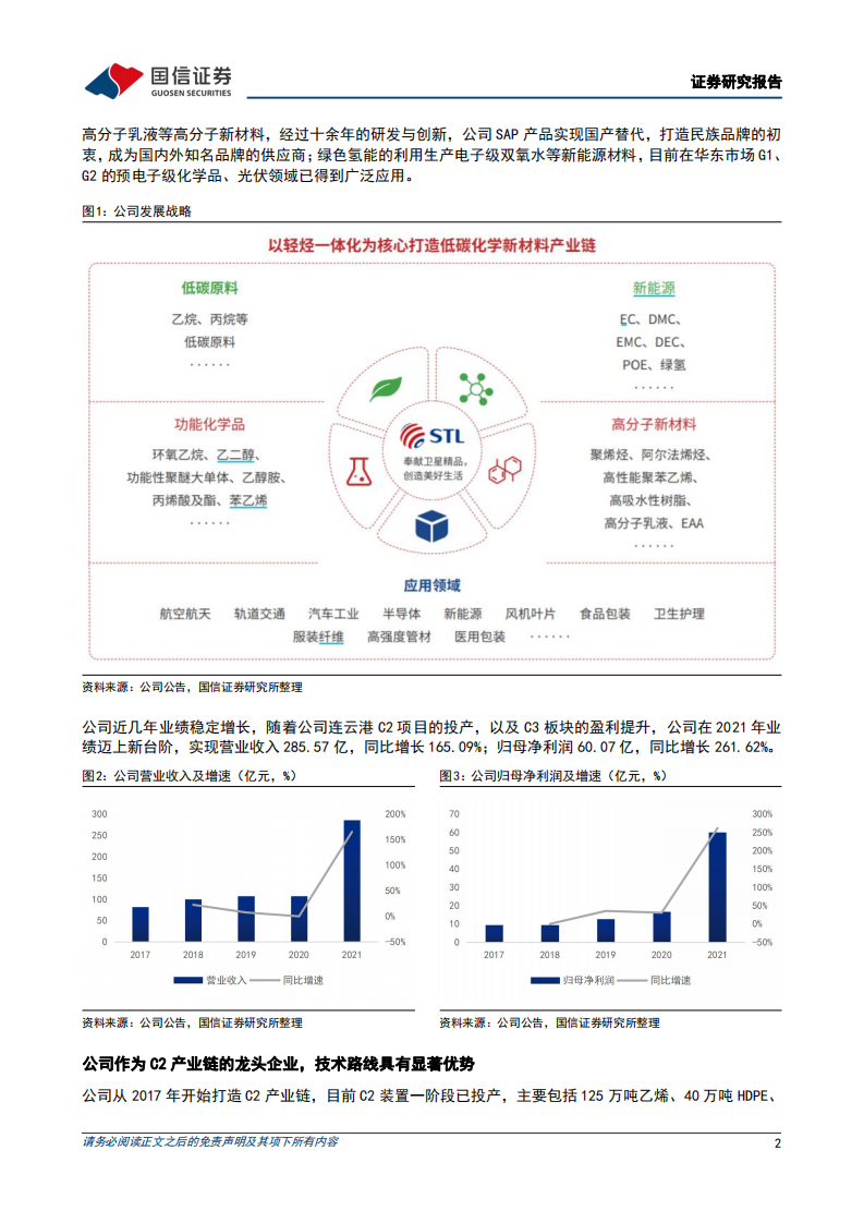 卫星化学-C2项目引领业绩成长，新材料布局彰显综合实力-220418.pdf 第2页