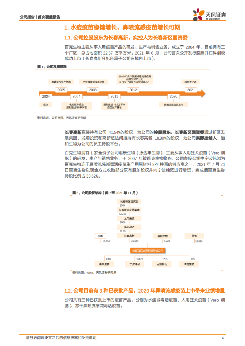 百克生物-水痘疫苗稳健，鼻喷流感带来增量，带状疱疹可期-220111.pdf 第4页