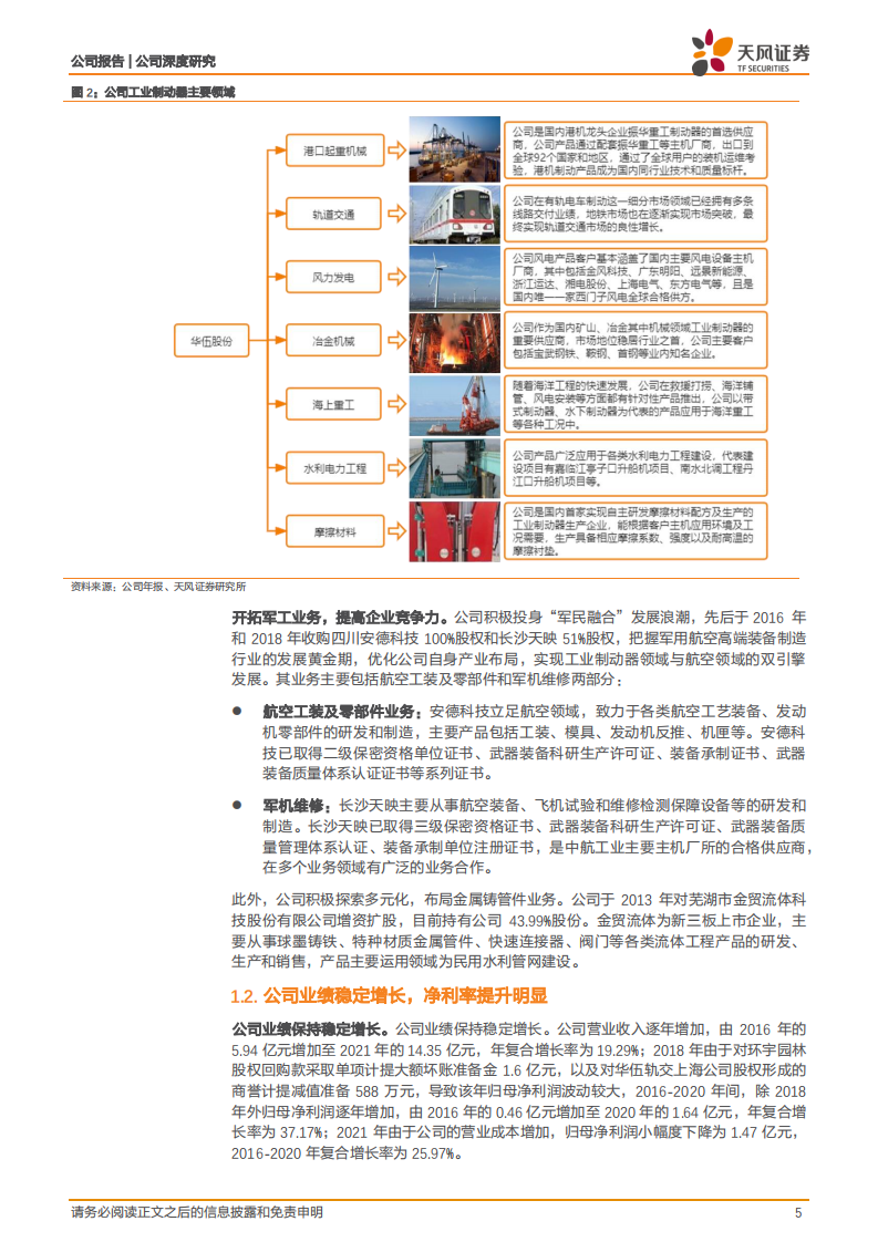 华伍股份-具备风电、军工双翼，制动器龙头乘风而起-220601.pdf 第5页