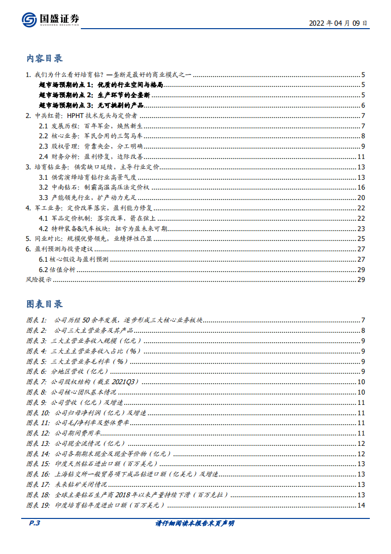 中兵红箭-超硬材料制造龙头，培育钻重塑市场定价-220409.pdf 第3页