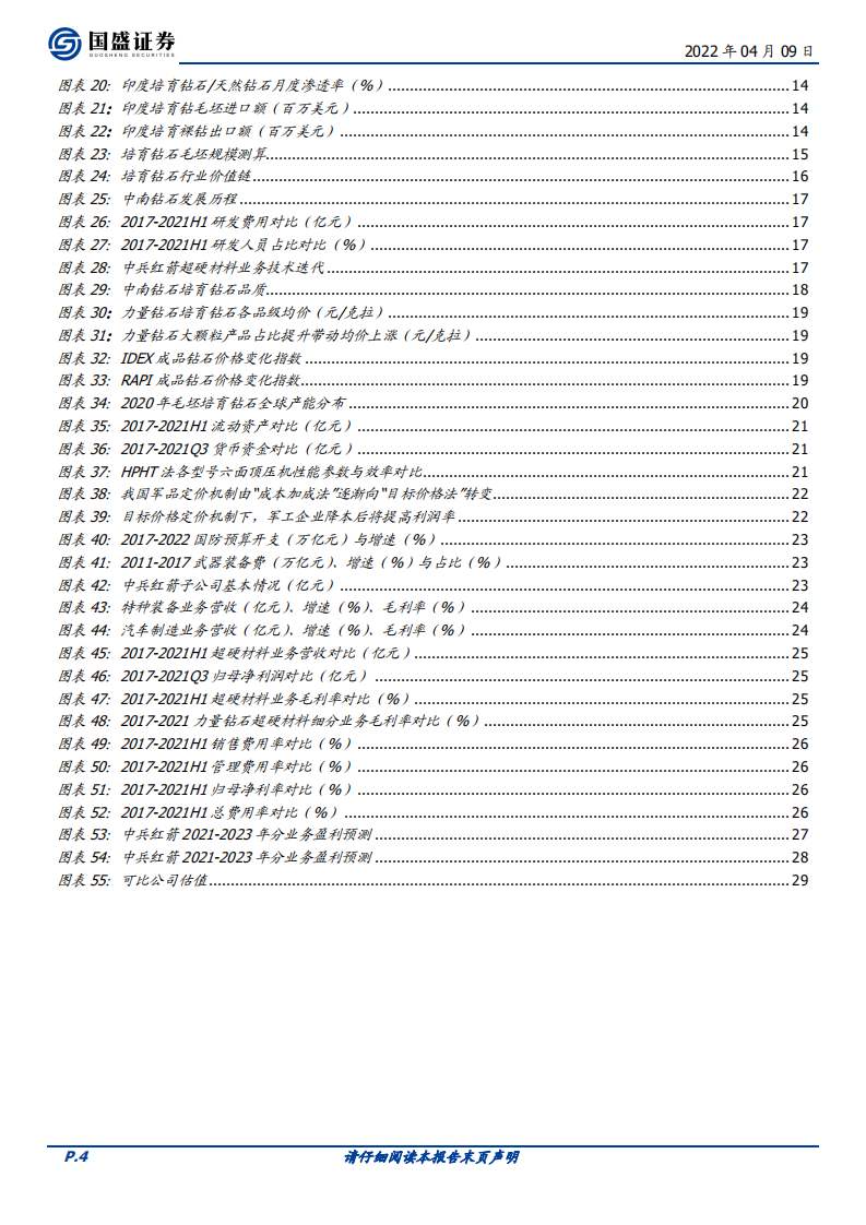 中兵红箭-超硬材料制造龙头，培育钻重塑市场定价-220409.pdf 第4页