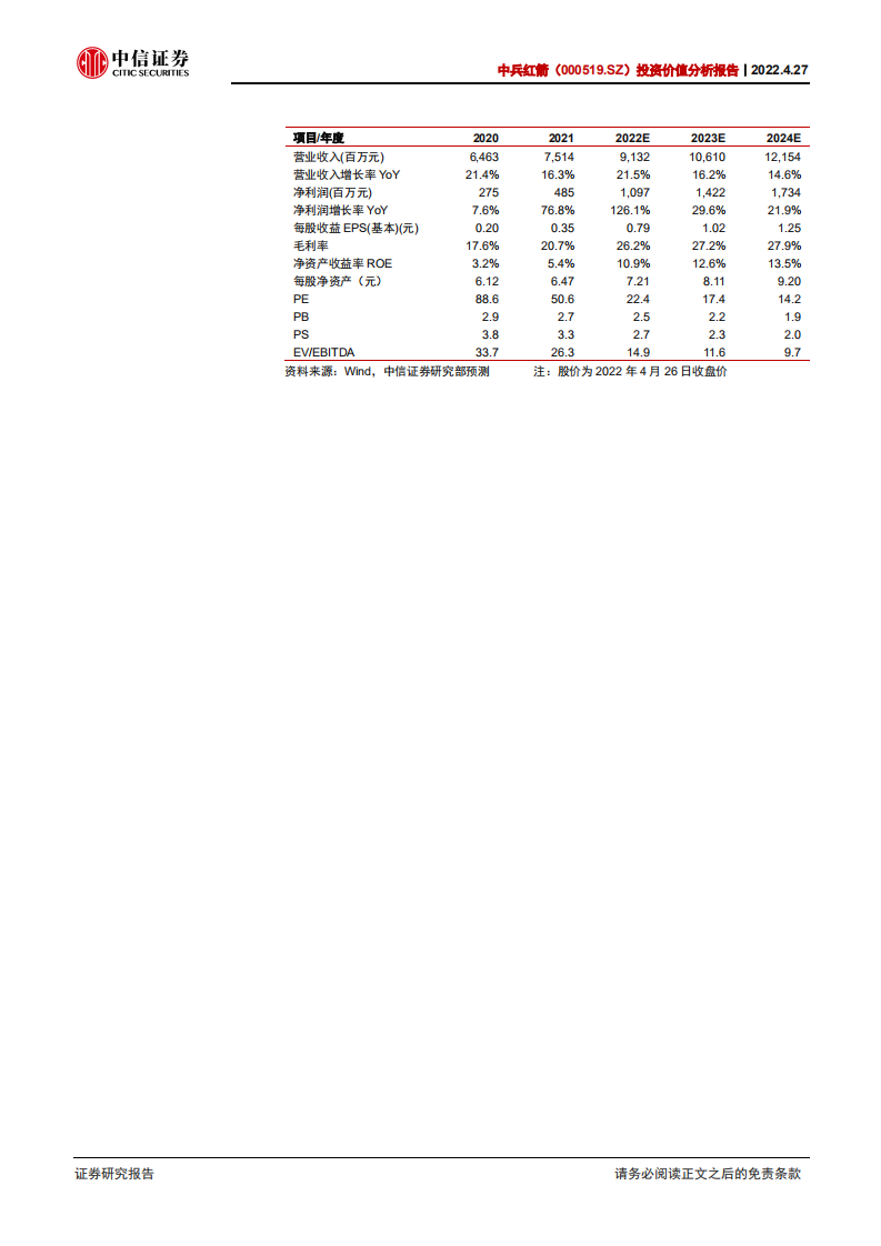 中兵红箭-投资价值分析报告：培育钻石渗透加速，多维度领先铸就行业龙头-220427.pdf 第2页