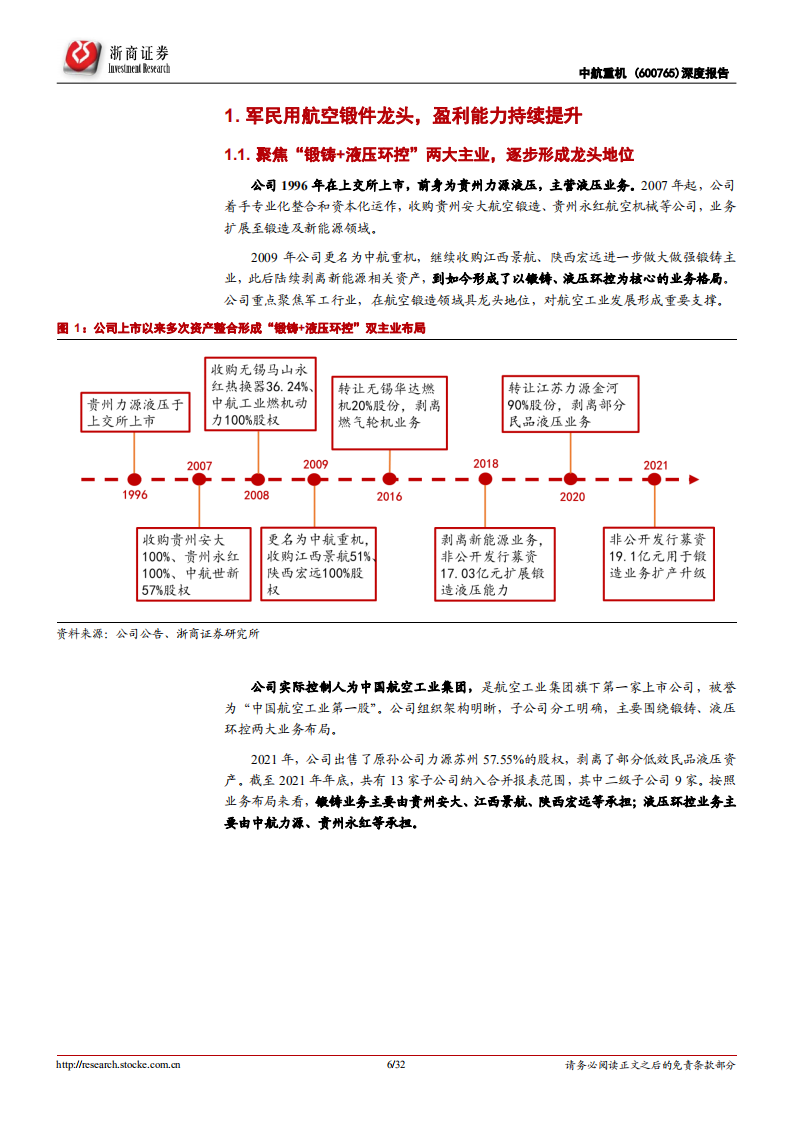 中航重机-深度报告：航空锻件龙头，&ldquo;高端产能提升+管理改善&rdquo;迎行业高景气-220506.pdf 第6页