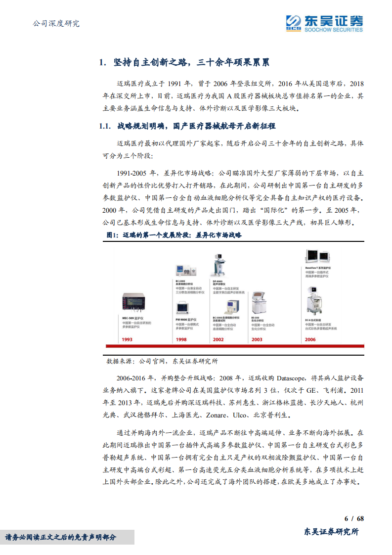 迈瑞医疗-仗剑前行，国产医疗器械航母路在脚下-220602.pdf 第6页